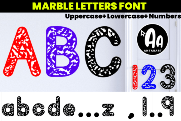 Abcd Ref Marbled Font for Polished Small Business Branding