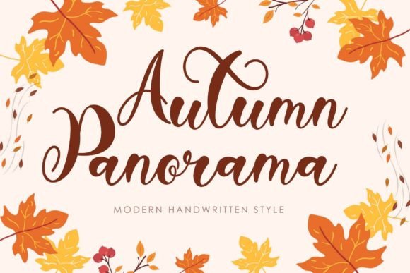 Autumn Panorama Font for Editorial Design and Publishing
