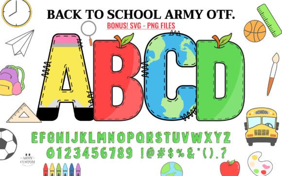 Back to School Army Font: A Maker’s Review