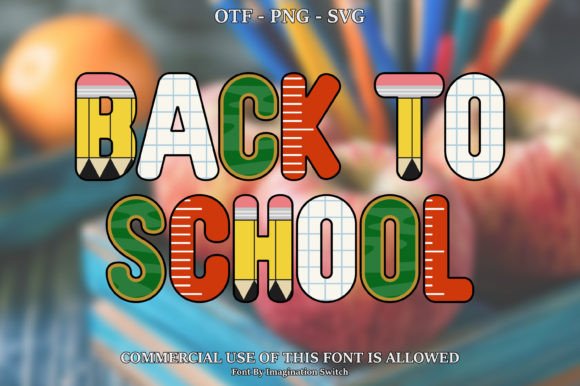 Back to School Collection Font for Small Business Branding