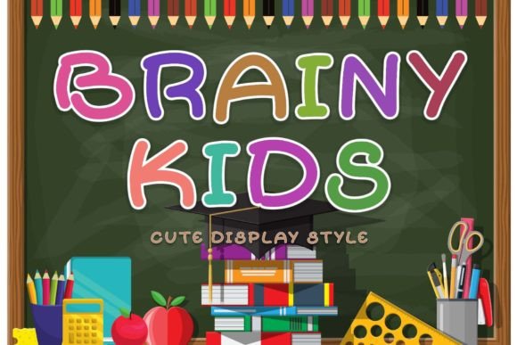 Brainy Kids Font for Editorial Design and Publishing