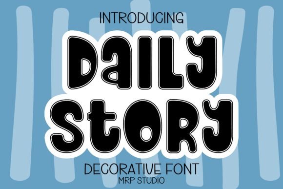 Daily Story: A Cute Decorative Font for Business Branding and Packaging