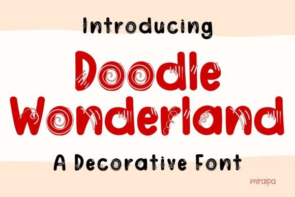 Doodle Wonderland: A Playful Decorative Font for Web Design Projects