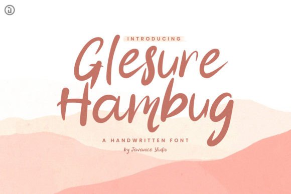 Glesure Hambug: A Warm Handwritten Font for Crafty Makers and Etsy Sellers
