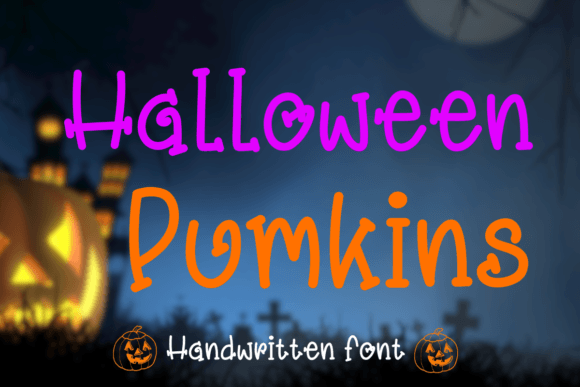Halloween Pumkins: A Playful Handwritten Font for Crafters & Sellers