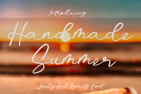 Handmade Summer: A Sweet Script Font for Wedding Invitations and Campaign Designs