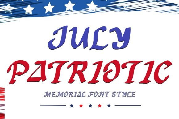July Patriotic Font for Elegant Web Design and Branding
