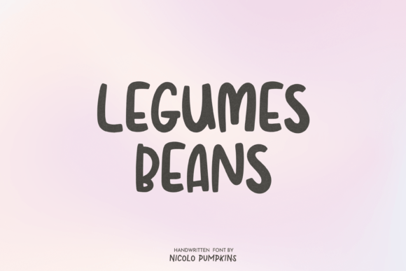 Legumes Beans: A Friendly Handwritten Font for Scroll-Stopping Marketing Design