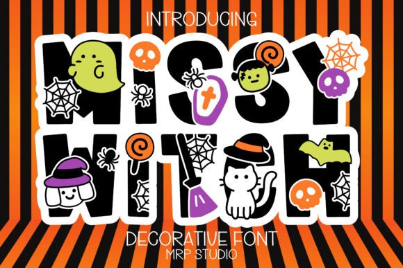 Missy Witch Font: Spooky Decorative Typography for Web Design