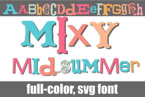Mixy Midsummer for Modern Web Design: A Colorful Font That Elevates Digital Branding