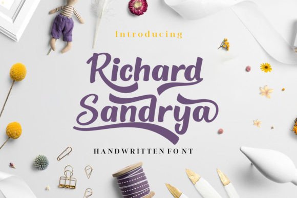Richard Sandrya: A Handwritten Font That Brings Warmth to Branding and Craft Projects
