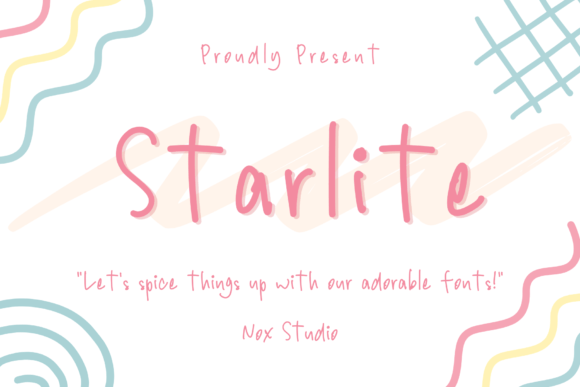 Starlite Font: Cheerful Handwritten Style for Makers
