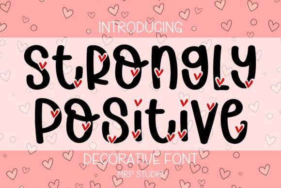 Strongly Positive Font for Playful Web Design