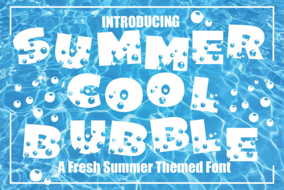 Summer Cool Bubble: A Bold Display Font for Editorial Design