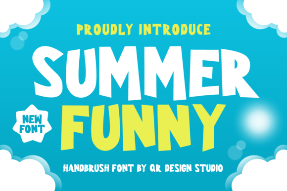 Summer Funny: A Bold Display Font for Creative Branding Projects
