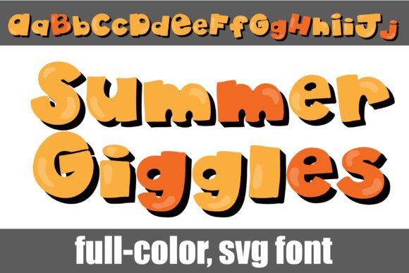 Summer Giggles: A Colorful Comic Font for Crafters and Small Business Sellers