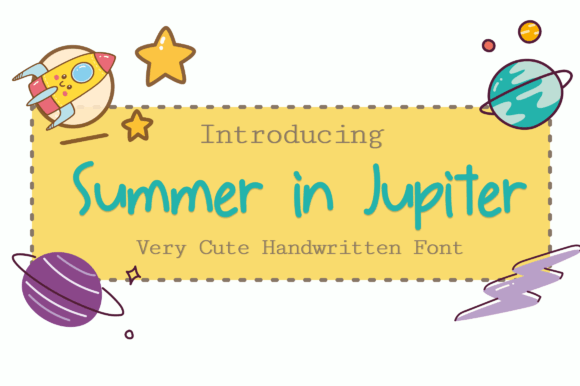 Summer in Jupiter: A Sweet Handwritten Font for Makers and Designers