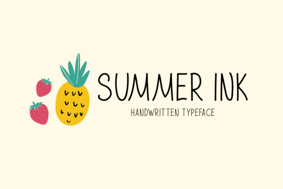 Summer Ink: A Joyful Display Font for Crafters and Product Designers