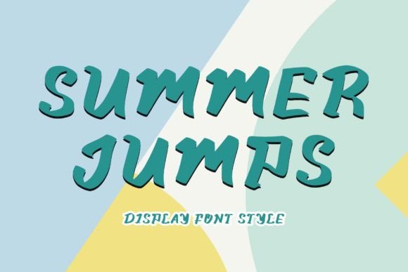 Summer Jumps Font: Elegant Display Typography for Editorial Design