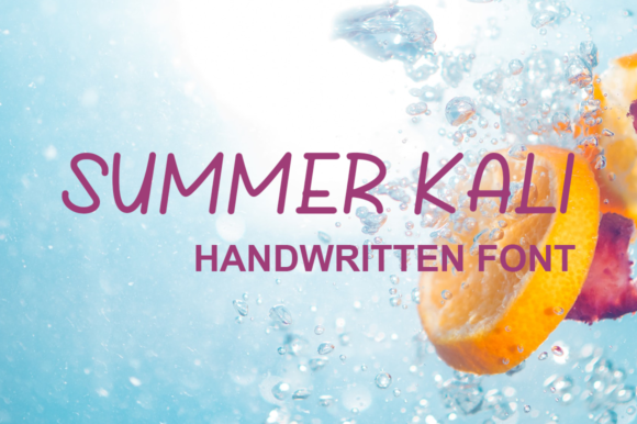 Summer Kali: A Cool Handwritten Font for Youthful Branding