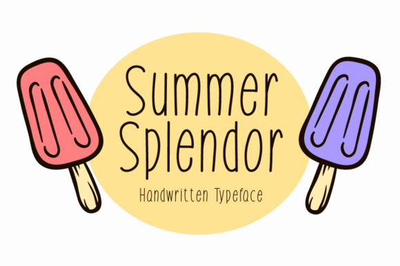 Summer Splendor: A Handwritten Font for Branding and Business Design