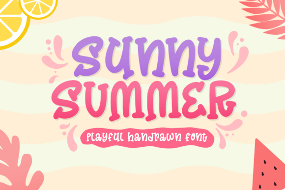 Sunny Summer: A Bold Display Font for Vibrant Marketing Designs