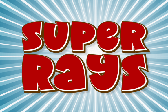Super Rays: Playful Display Font for Creative Projects