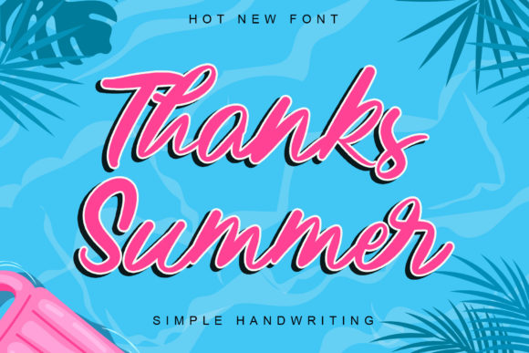 Thanks Summer: A Fresh Handwritten Font for Versatile Branding Projects
