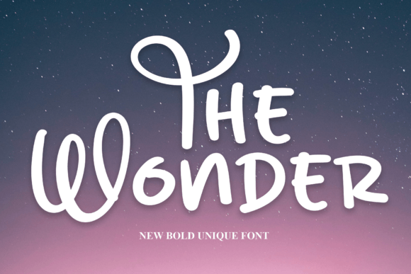 The Wonder: A Friendly Handwritten Font for Editorial Design and Digital Publishing