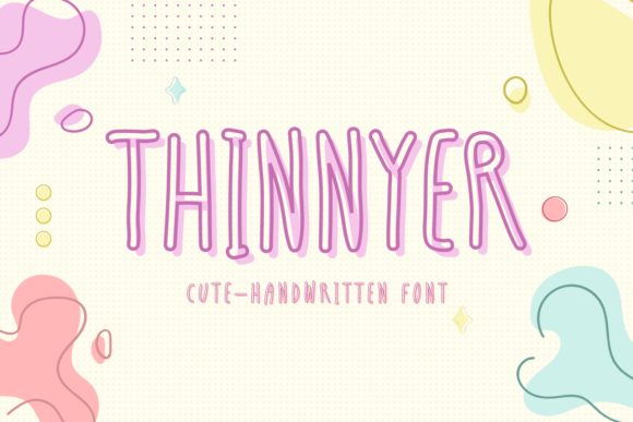 Thinnyer: A Cute Handwritten Font for Charming Craft and Printable Projects