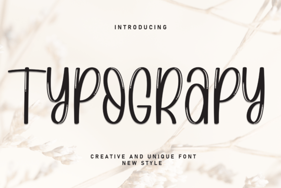 Typograpy: A Charming Script Handwritten Font for Creative Projects