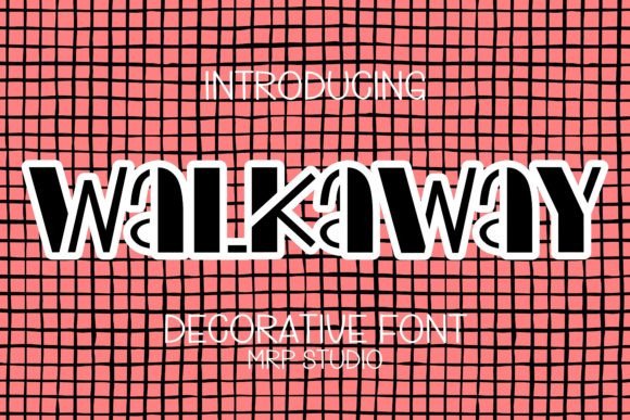 Walkaway: A Cute Decorative Font for Digital Design Projects