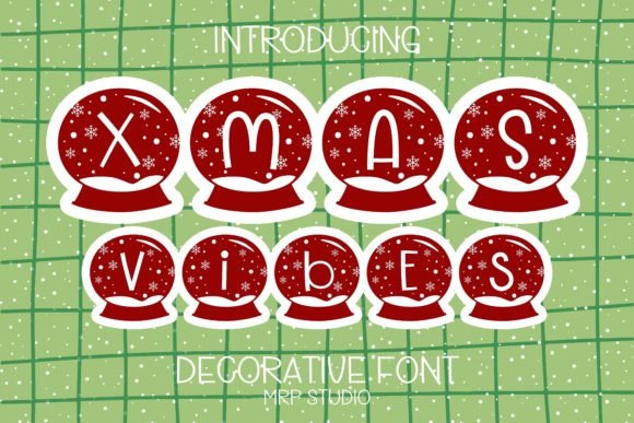 Xmas Vibes: A Cute Decorative Font for Christmas Crafts and Seasonal Printables